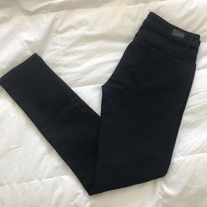 Black Paige Ankle Skinny Jeans Size 26